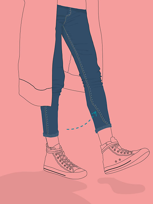 Cómo evitar que los jeans hagan un chasquido al caminar